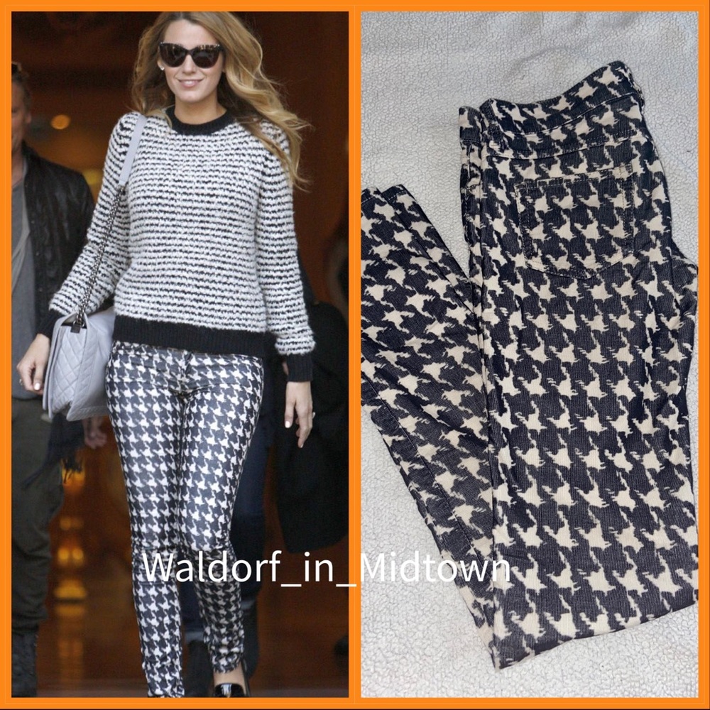 ASO Blake Lively Houndstooth SkinnyJeans 2